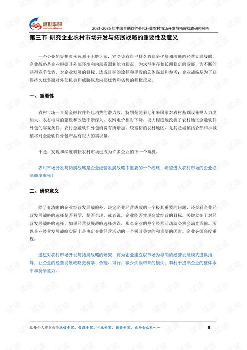 2021-2025年中国金融软件外包行业农村市场开发与拓展战略研究报告